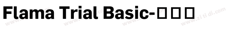 Flama Trial Basic字体转换